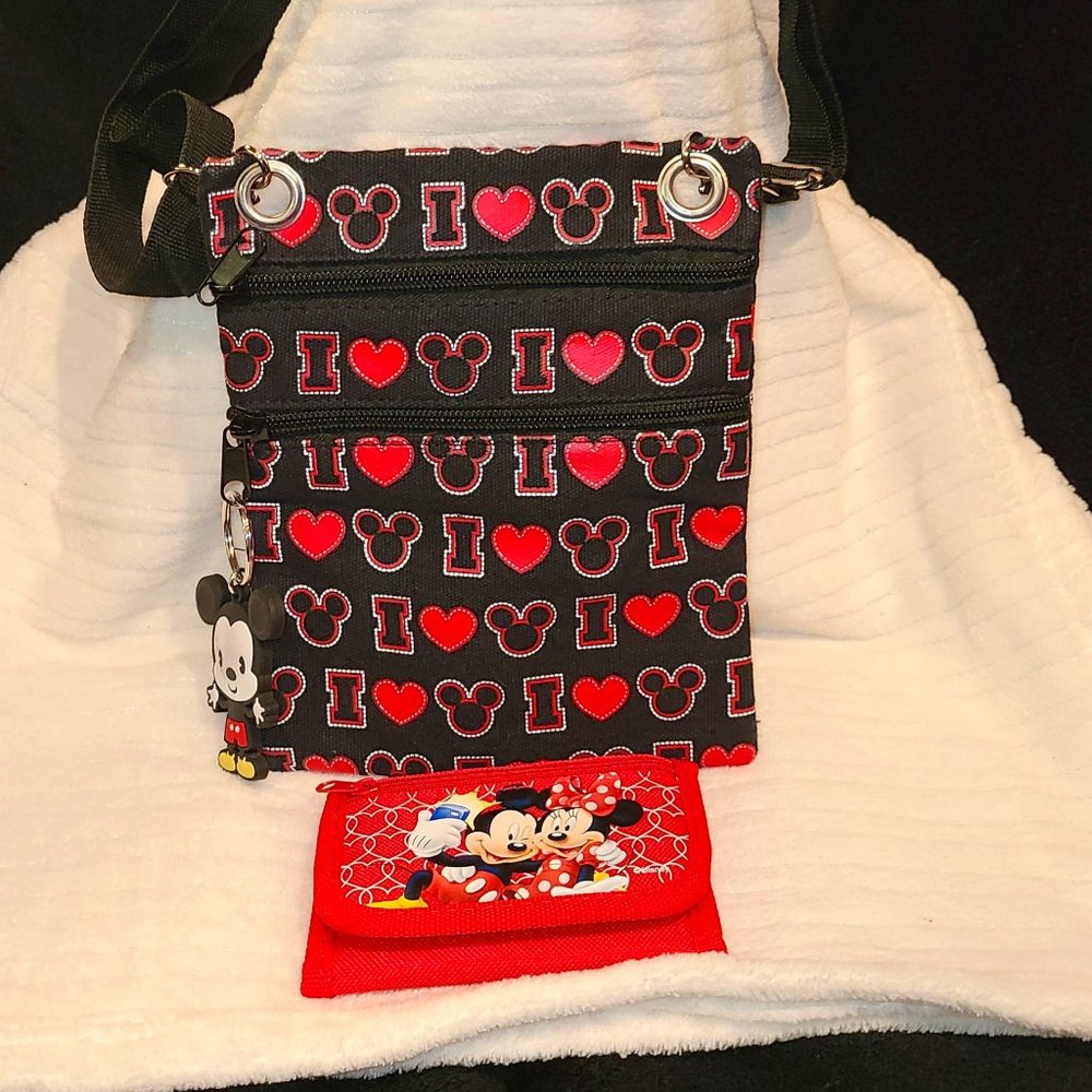 Disney Mickey Mouse Crossbody & Wallet